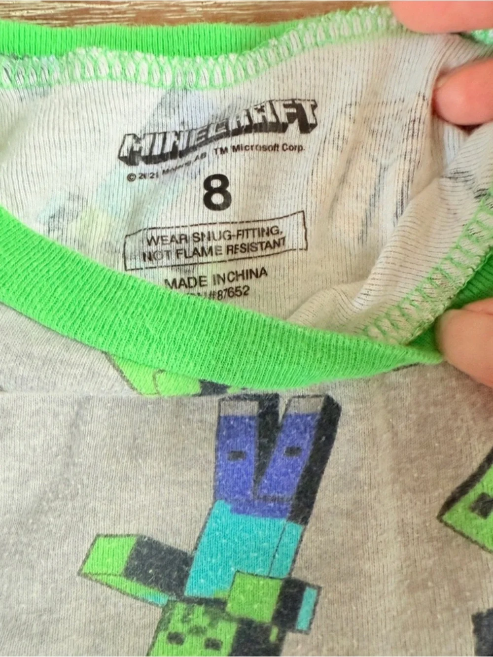 Minecraft kids Pajama Set